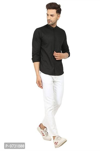 Trendy Cotton Blend Long Sleeves Casual Shirt-thumb5