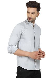 Trendy Cotton Blend Long Sleeves Casual Shirt-thumb2