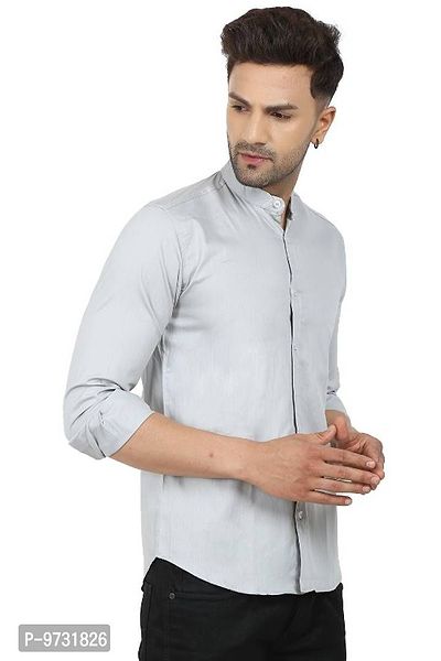 Trendy Cotton Blend Long Sleeves Casual Shirt-thumb3