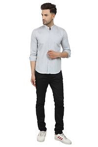 Trendy Cotton Blend Long Sleeves Casual Shirt-thumb4