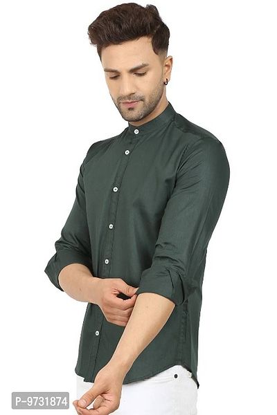 Trendy Cotton Blend Long Sleeves Casual Shirt-thumb3