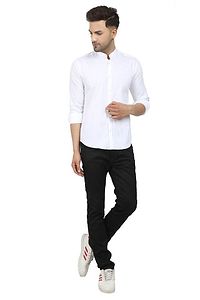 Trendy Cotton Blend Long Sleeves Casual Shirt-thumb4