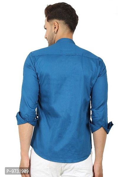 Trendy Cotton Blend Long Sleeves Casual Shirt-thumb4