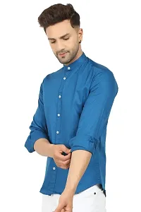 Trendy Cotton Blend Long Sleeves Casual Shirt-thumb4