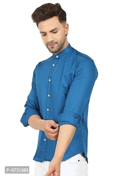 Trendy Cotton Blend Long Sleeves Casual Shirt-thumb5