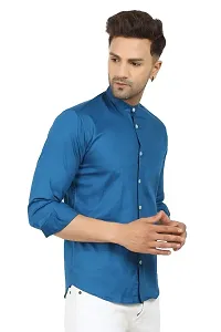 Trendy Cotton Blend Long Sleeves Casual Shirt-thumb1