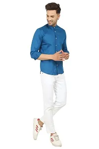 Trendy Cotton Blend Long Sleeves Casual Shirt-thumb2