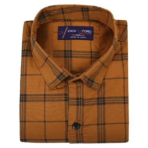 Cotton Blend Casual Check Full Sleeve shirt