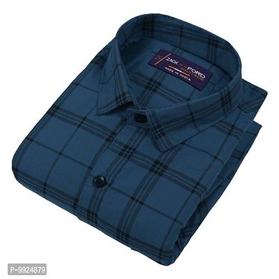 Classic Cotton Blend Checked Casual Shirts for Men-thumb2