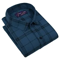 Classic Cotton Blend Checked Casual Shirts for Men-thumb2