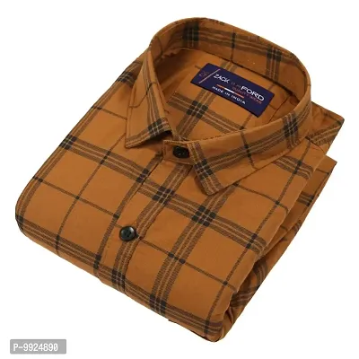 Classic Cotton Blend Checked Casual Shirts for Men-thumb2