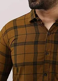 Classic Cotton Blend Checked Casual Shirts for Men-thumb2