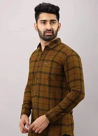 Classic Cotton Blend Checked Casual Shirts for Men-thumb3