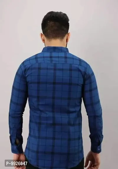 Classic Cotton Blend Checked Casual Shirts for Men-thumb4