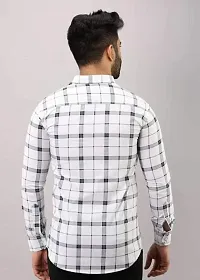 Classic Cotton Blend Checked Casual Shirts for Men-thumb1