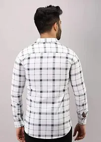 Classic Cotton Blend Checked Casual Shirts For Men-thumb3