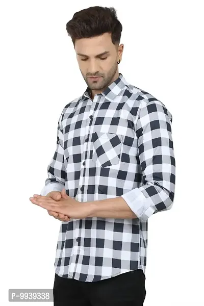 Trendy Cotton Blend Long Sleeves Casual Shirt for Men-thumb3