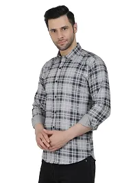 Stylish Cotton Blend Check Shirt for Men-thumb1