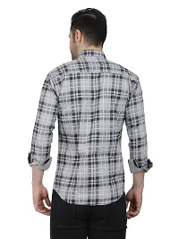 Stylish Cotton Blend Check Shirt for Men-thumb3