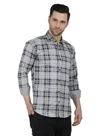 Stylish Cotton Blend Check Shirt for Men-thumb4