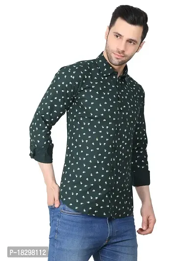 Stylish Cotton Blend Printed Shirt for Men-thumb3