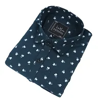 COTTON  BLEND CASUAL-PRINTED SHIRT FOR MEN-thumb1