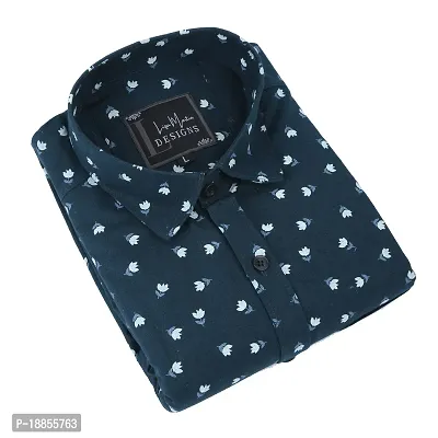 COTTON  BLEND CASUAL-PRINTED SHIRT FOR MEN-thumb4