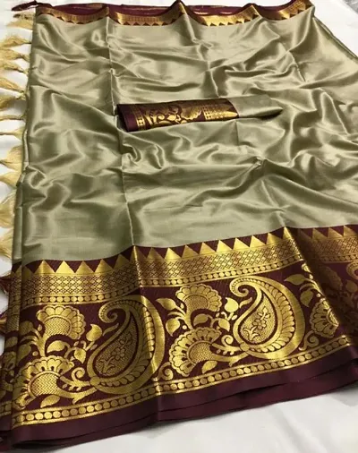 Fancy Silk Saree with Blouse Piece for Women