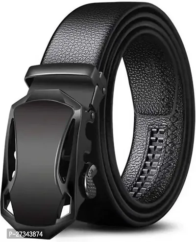 Men Formal Black Artificial Leather Belt-thumb0