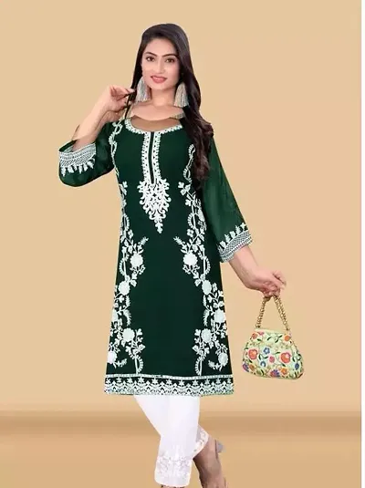 Fancy Georgette Kurta Bottom Set For Women