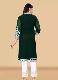 Stylish Georgette Embroidered Kurta And Pant Set For Women-thumb3