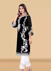 Stylish Georgette Embroidered Kurta And Pant Set For Women-thumb2