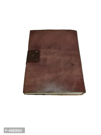 KAGZI Handmade Pure Leather Diary for Men and Women-thumb0