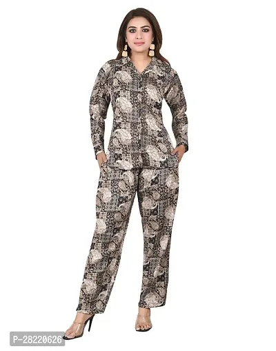 Stylist Cotton Printed Co-ord Set For Women-thumb0