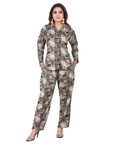 Stylist Cotton Printed Co-Ord Set For Women