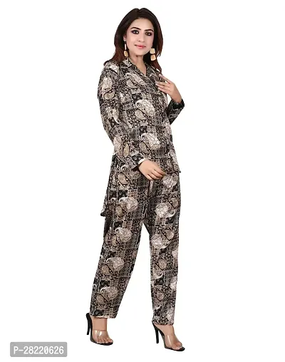Stylist Cotton Printed Co-ord Set For Women-thumb2