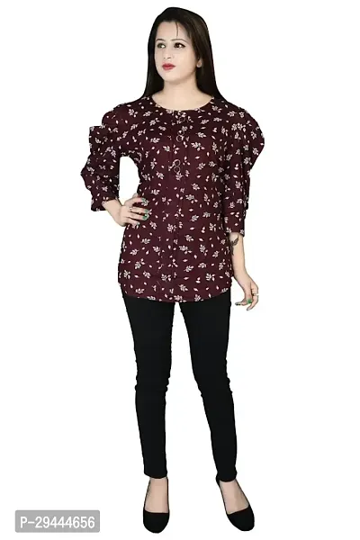 Classic Rayon Printed Top for Women-thumb0