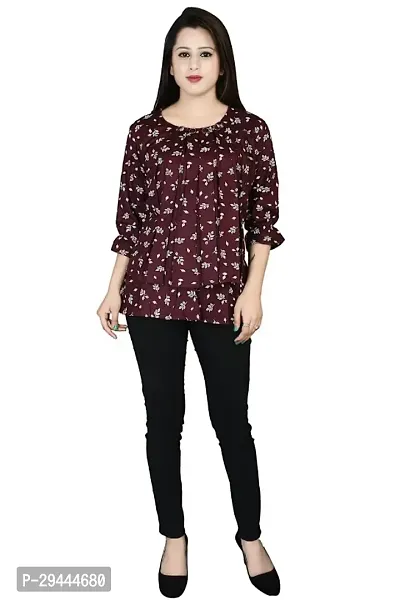 Classic Rayon Printed Top for Women