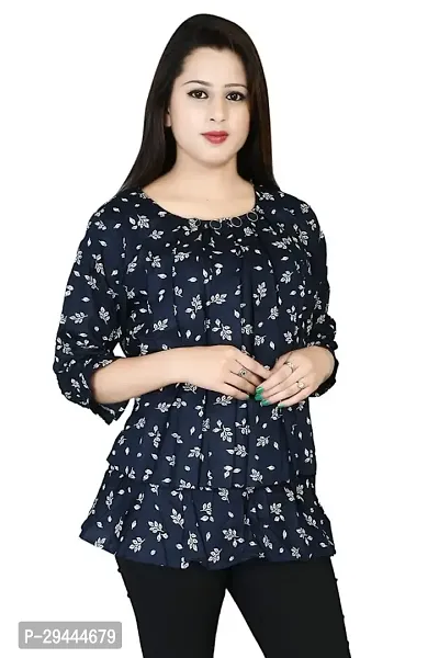 Classic Rayon Printed Top for Women-thumb0