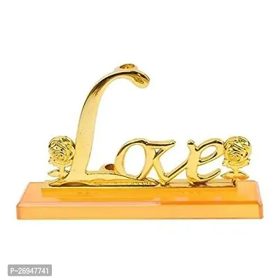 Golden Rose with Love Stand | Valentine Gift | Anniversary Gift-thumb2