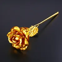Golden Rose with Love Stand | Valentine Gift | Anniversary Gift-thumb2