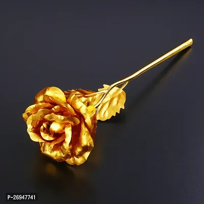 Golden Rose with Love Stand | Valentine Gift | Anniversary Gift-thumb3