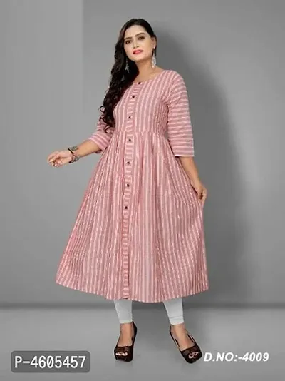 Stylish Cotton Printed A-Line Kurti