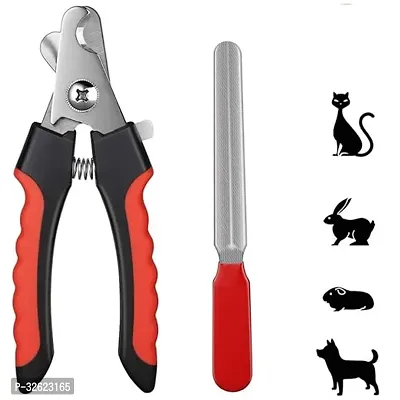 Pet Nail Clipper Scissor Cutter for Medium and Large Dogs, Puppies and Kittens Claw Grooming Tool Set Nail Cutter Filer-Color May Vary-thumb0