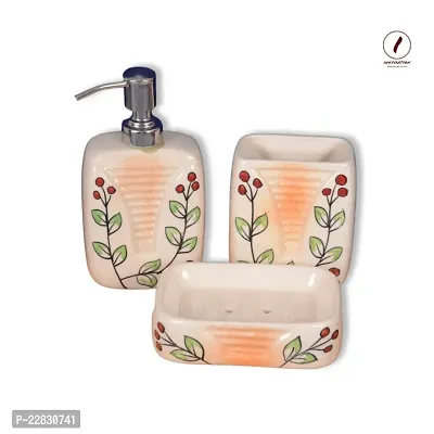 Squareit Ceramic Soap Dispenser Set For Bathroom