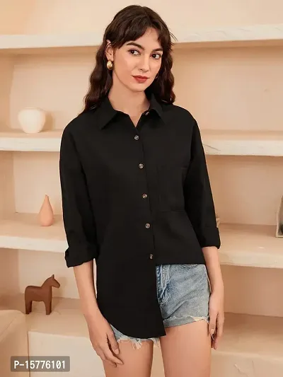 Women stylish Delta shirt black