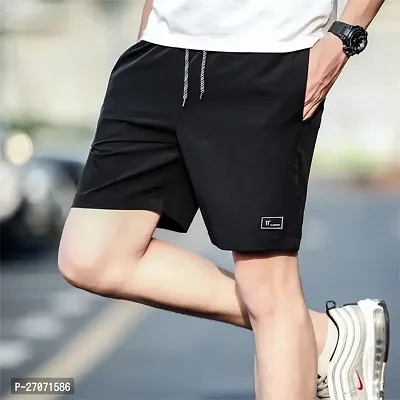Men track shorts black-thumb0