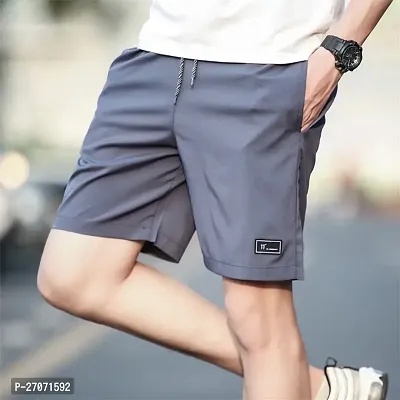 Men track shorts grey