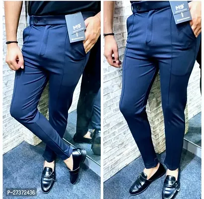 Men track pant blue