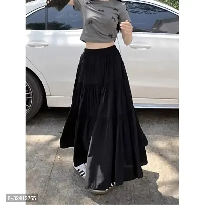 Stylish Cotton Blend Skirt Women-thumb2